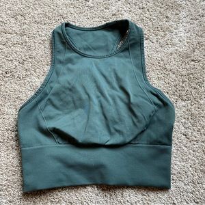 Lululemon Ebb to Train Bra Medium Support C/D Cup Smoked Spruce 4